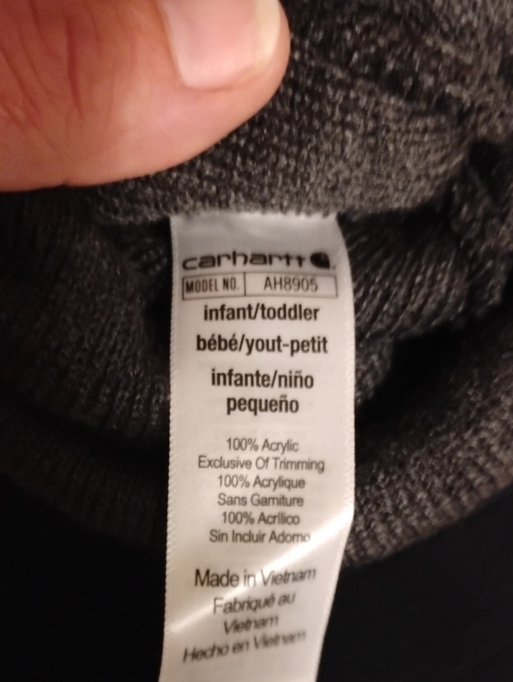 💚 Toddler Boys Carhartt Knit Beanie Hat NWT Cozy Winter Essential - Picture 5 of 6
